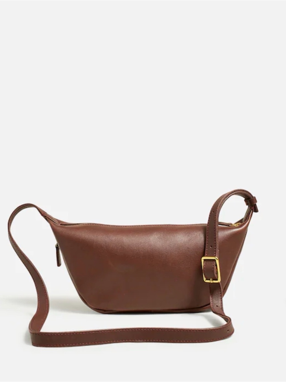 Madwell brown leather sling crossbody bag